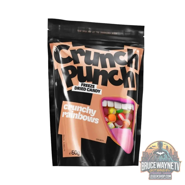 Crunch Punch Crunchy Rainbows Bonbons lyophilisés saveur fruits 50 g (pack de 15) - Snacks & boissons importés