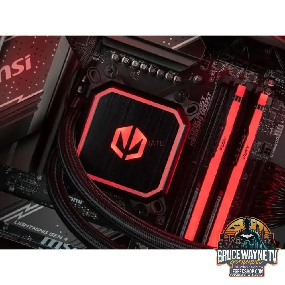 Custom PC Series • Red Hero Elements Gaming-PC — vue 4