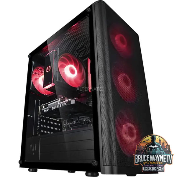 Custom PC Series • Red Hero Essentials Gaming-PC — vue 2