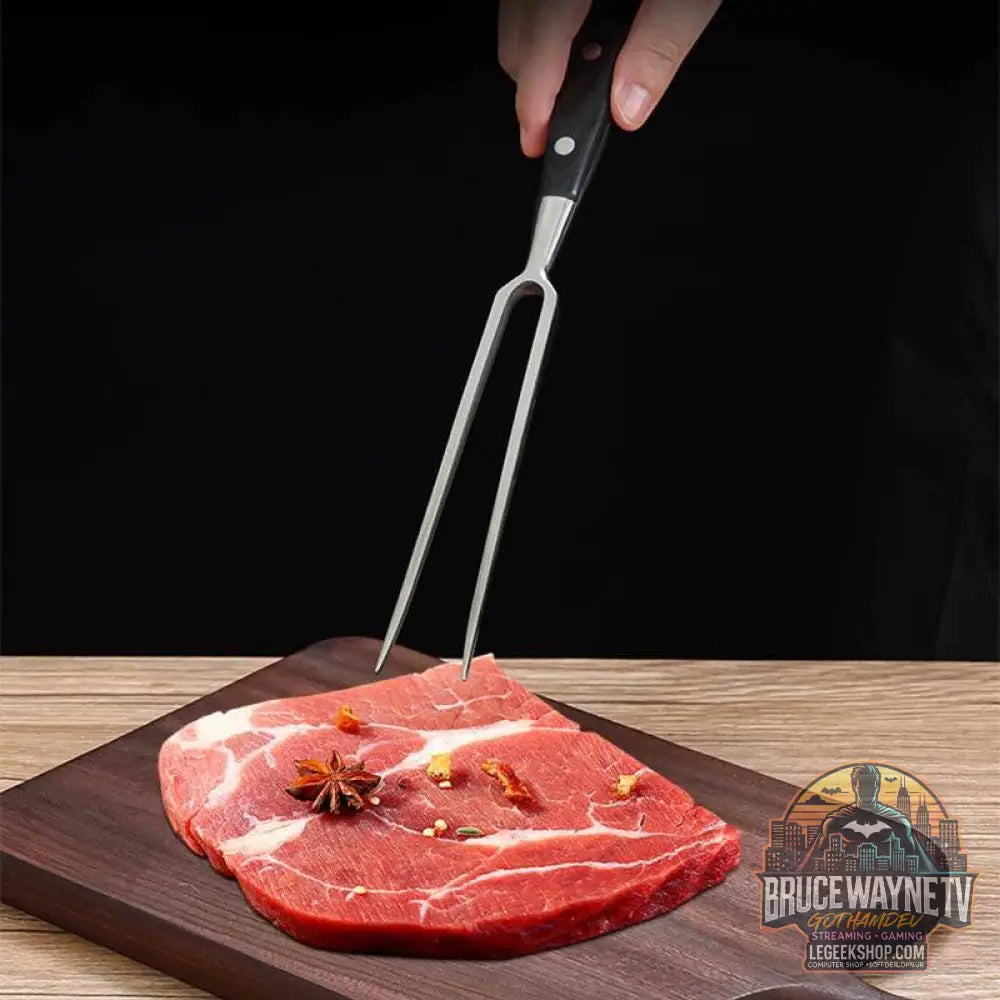 🔥 Set de Fourchettes à Barbecue  – Acier Inoxydable & Bois – Accessoires de Grill - Legeekshop