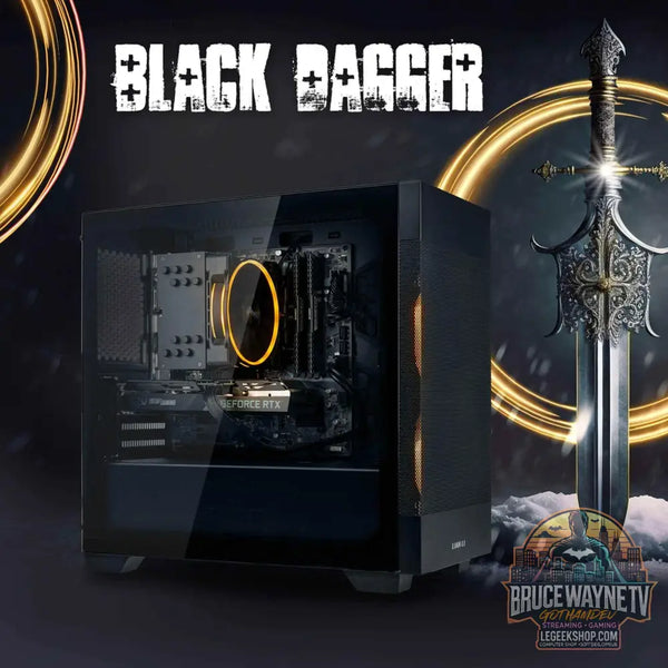 Gaming PC Black Dagger - Intel Core i5-12400F, NVIDIA GeForce RTX 4060 Ti - Legeekshop