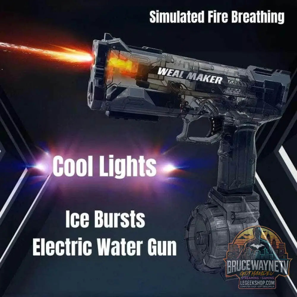 🔫 Pistolet à eau électrique haute pression – Rafales automatiques & LED - Legeekshop