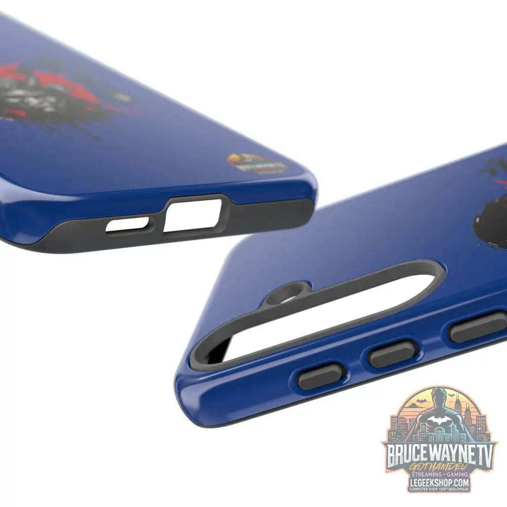 📱 samurai phone case Bleue foncé – coque renforcée Pixel & Galaxy 📱 - Phone Case