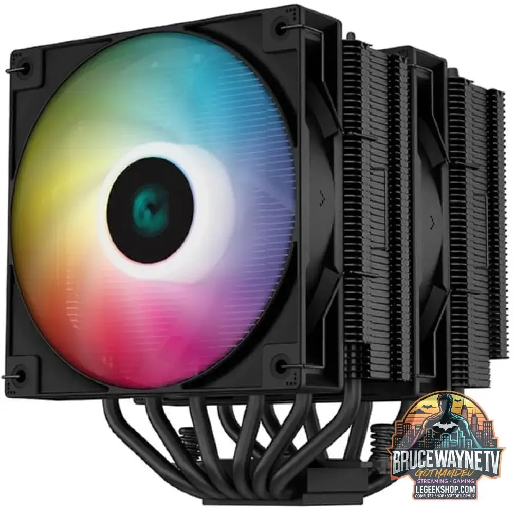 DeepCool AG620 BK ARGB, CPU-Kühler schwarz, 120 mm - DeepCool - vue 2