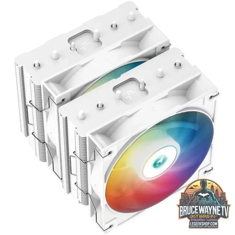 DeepCool AG620 WH ARGB, CPU-Kühler weiß, 120 mm - DeepCool - vue 3