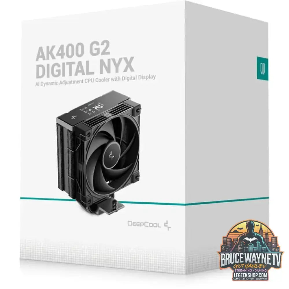 DeepCool AK400 G2 DIGITAL NYX, CPU-Kühler schwarz, 120 mm - DeepCool - vue 9