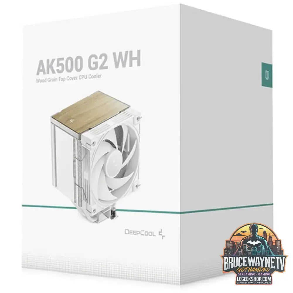 DeepCool AK500 G2 WH, CPU-Kühler weiß/holz, 120 mm - DeepCool - vue 9