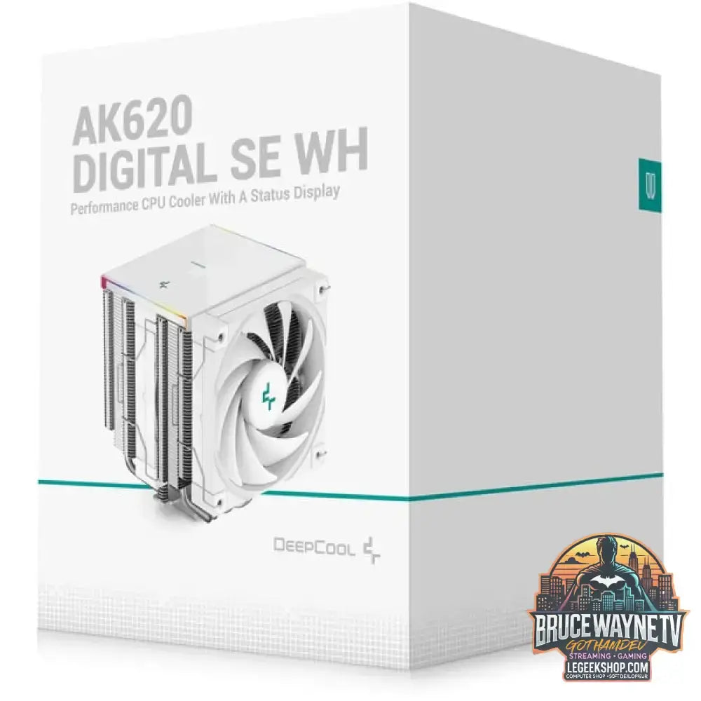 DeepCool AK620 DIGITAL SE WH, CPU-Kühler weiß, 120 mm - DeepCool - vue 10