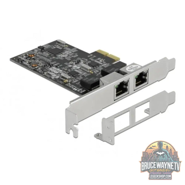 DeLOCK PCI Express x2 Karte auf 2 x RJ45 2,5 Gigabit LAN RTL8125, adaptateur réseau - DeLOCK