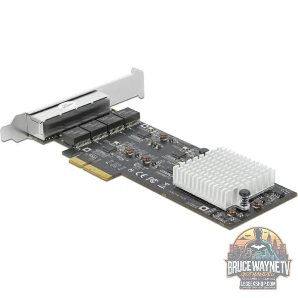 DeLOCK PCI Express x4 zu 4 x RJ45 2,5 GbE, adaptateur réseau - DeLOCK