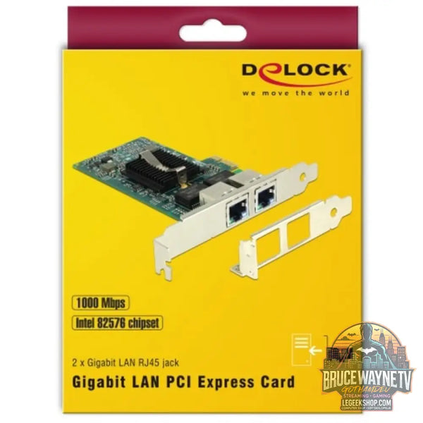 DeLOCK PCIe > 2 x Gigabit LAN, adaptateur réseau - DeLOCK
