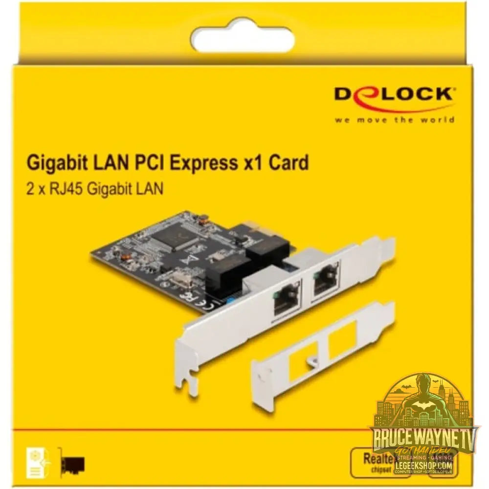 DeLOCK PCIE x1 auf 2x RJ45 Gbit, adaptateur réseau - DeLOCK - vue 4