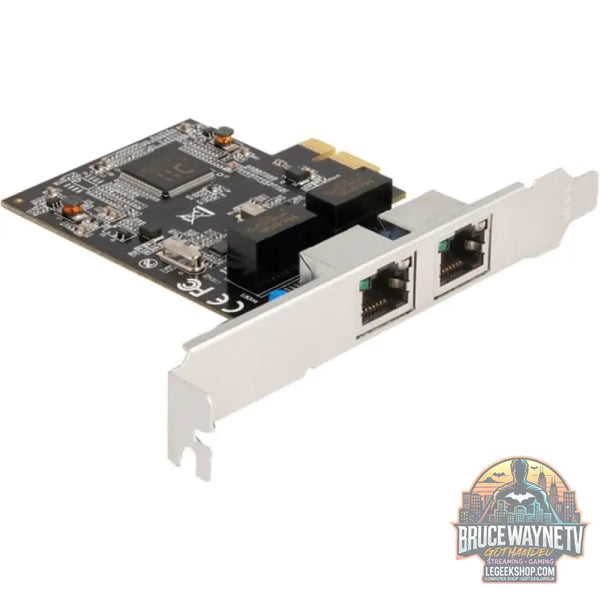 DeLOCK PCIE x1 auf 2x RJ45 Gbit, adaptateur réseau - DeLOCK