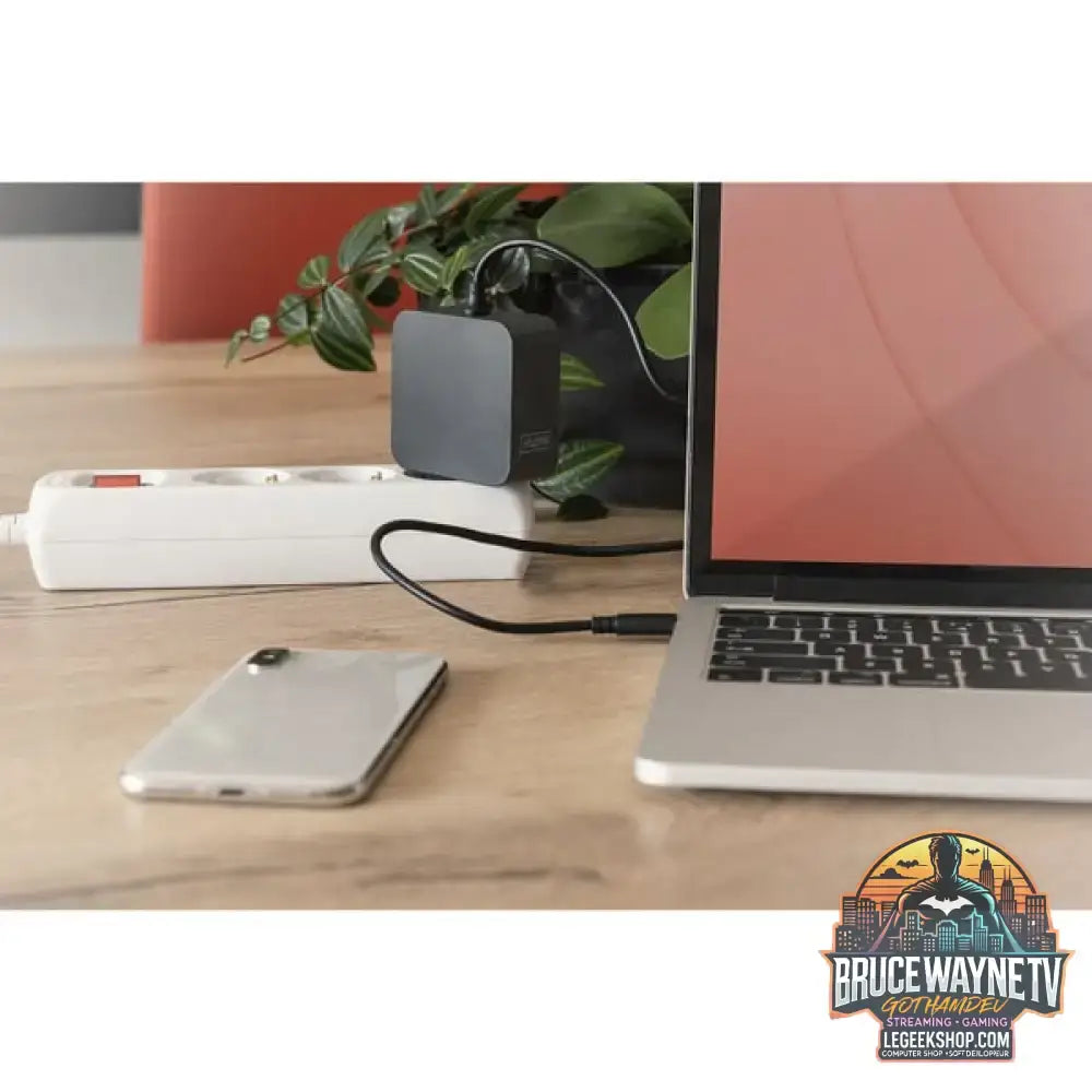 Digitus Notebook Ladegerät DA-10071, USB-C, 65 Watt schwarz, PD 3.0, Kabellänge 1,20 Meter - Digitus - vue 7