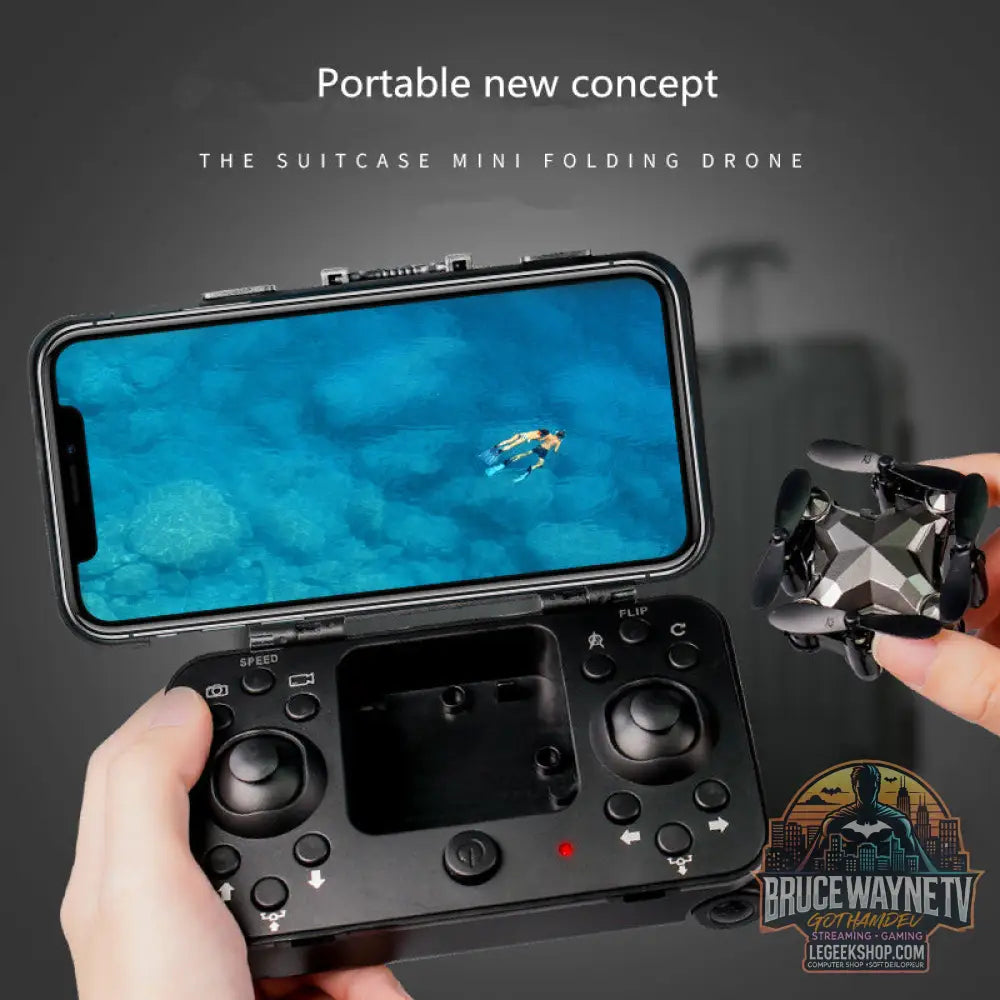 Drone Enfant Mini Pliable Caméra Télécommande Jouet Volant - Drone Jouet