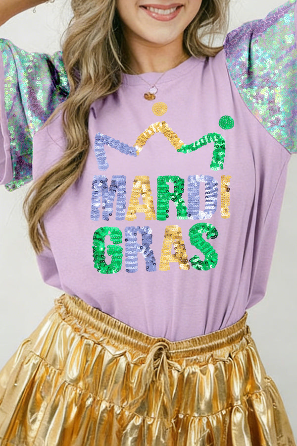 T-shirt femme patchwork · LC25230422-P708-L