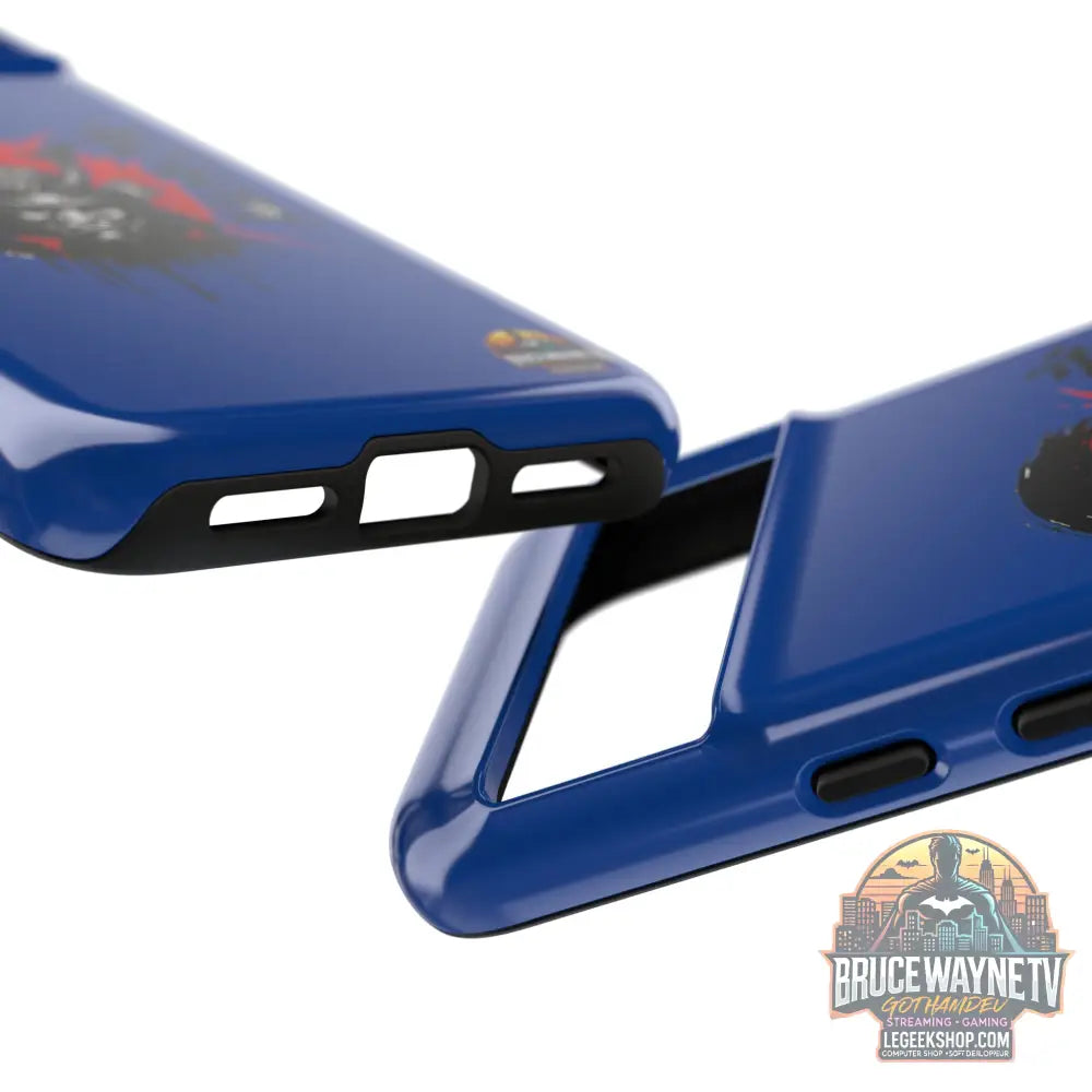 📱 samurai phone case Bleue foncé – coque renforcée Pixel & Galaxy 📱 - Phone Case