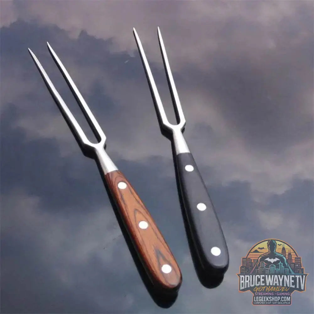 🔥 Set de Fourchettes à Barbecue  – Acier Inoxydable & Bois – Accessoires de Grill - Legeekshop