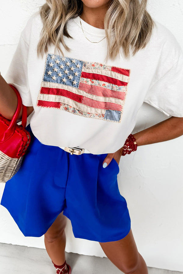 T-shirt patchwork, casual