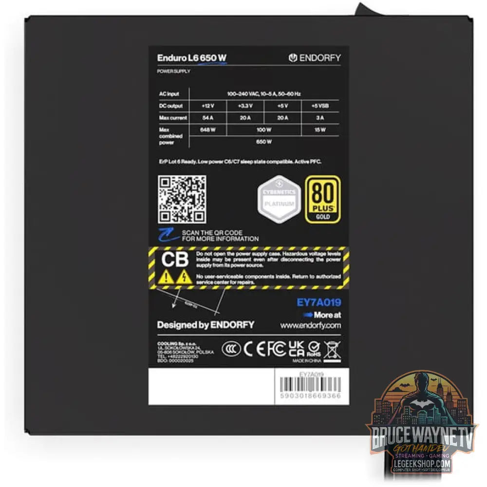 ENDORFY Enduro L6 650W, alimentation PC - ENDORFY - vue 8