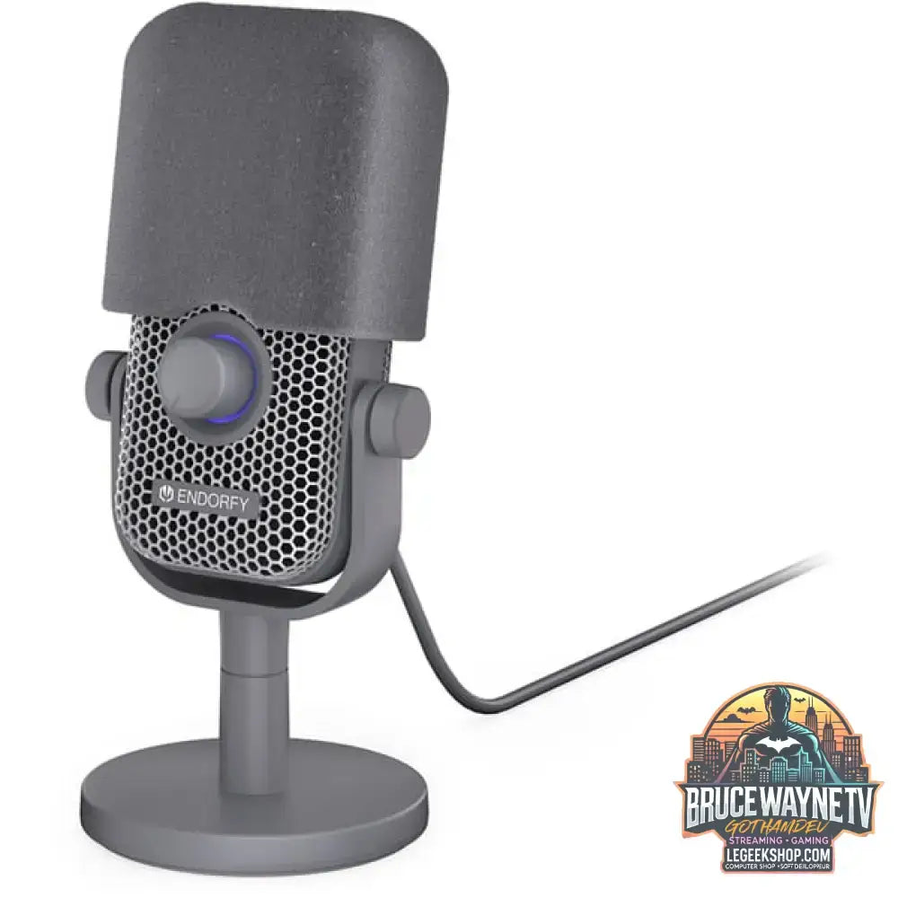 ENDORFY Solum Voice S Alt Gray, microphone gris foncé, USB-C, éclairage RGB - ENDORFY - vue 6