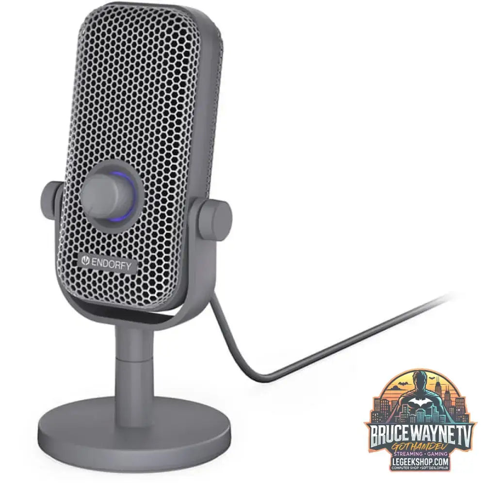 ENDORFY Solum Voice S Alt Gray, microphone gris foncé, USB-C, éclairage RGB - ENDORFY - vue 5