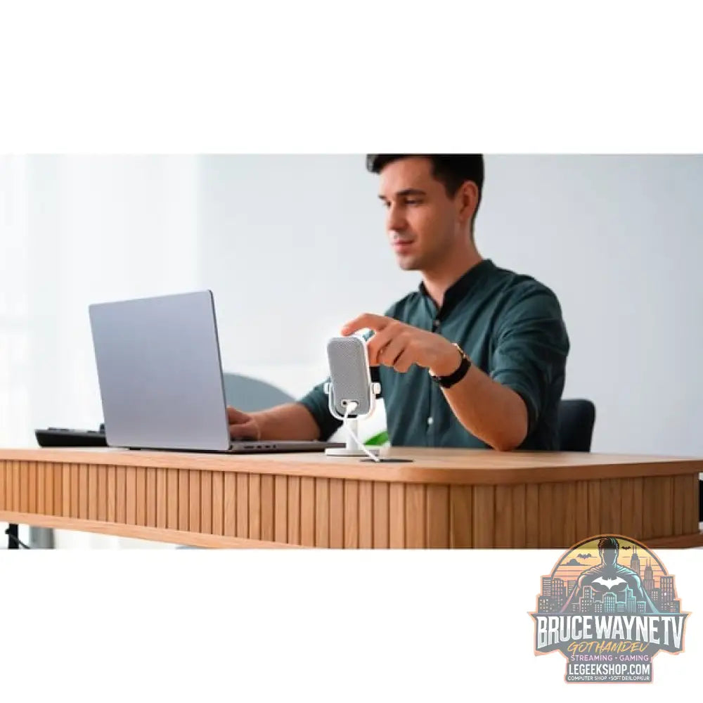 ENDORFY Solum Voice S, microphone blanc, USB-C, éclairage RGB - ENDORFY - vue 5