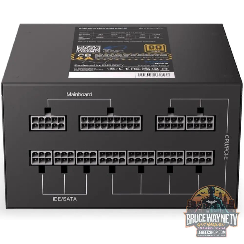 ENDORFY Supremo FM5 Gold 650 W, alimentation PC - ENDORFY - vue 8