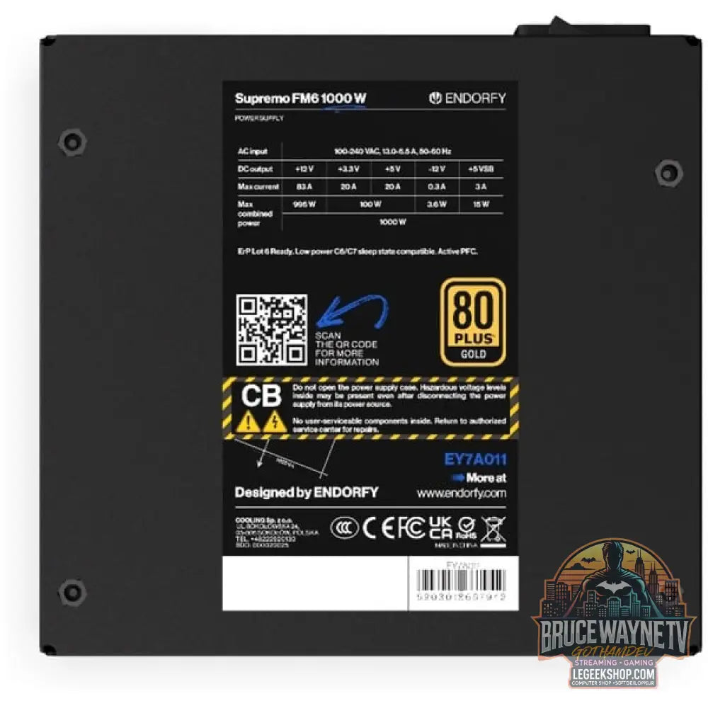 ENDORFY Supremo FM6 1000 W, alimentation PC - ENDORFY - vue 11