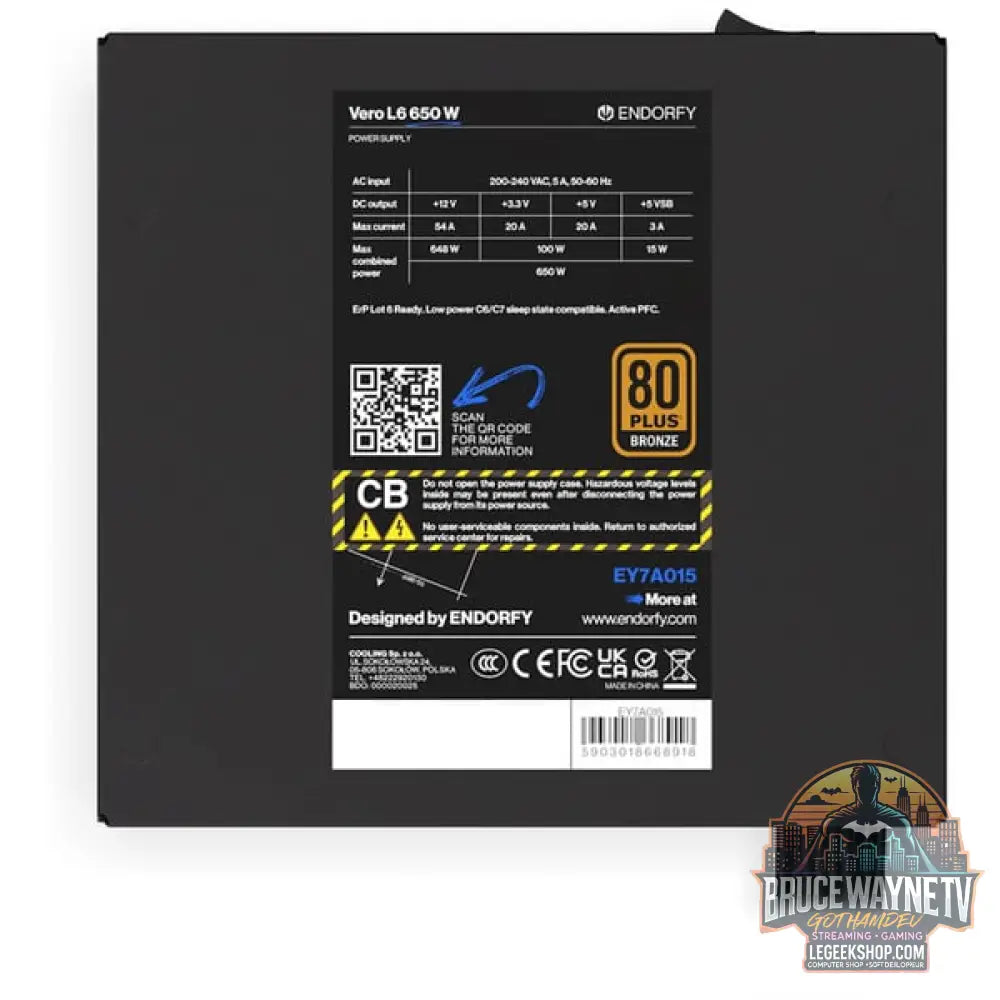 ENDORFY Vero L6 650 W, alimentation PC - ENDORFY - vue 11