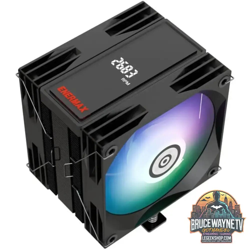 Enermax ETS-T41 Digital ARGB, CPU-Kühler schwarz/weiß, 120 mm - Enermax - vue 2