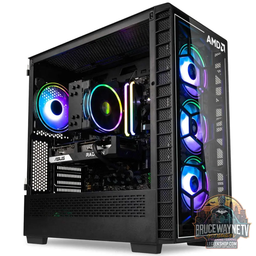 Gaming-PC AMD Deimos OBS - Ryzen 5 5600X, Radeon RX 6600, SSD 1 To | Performances Full-HD - Legeekshop