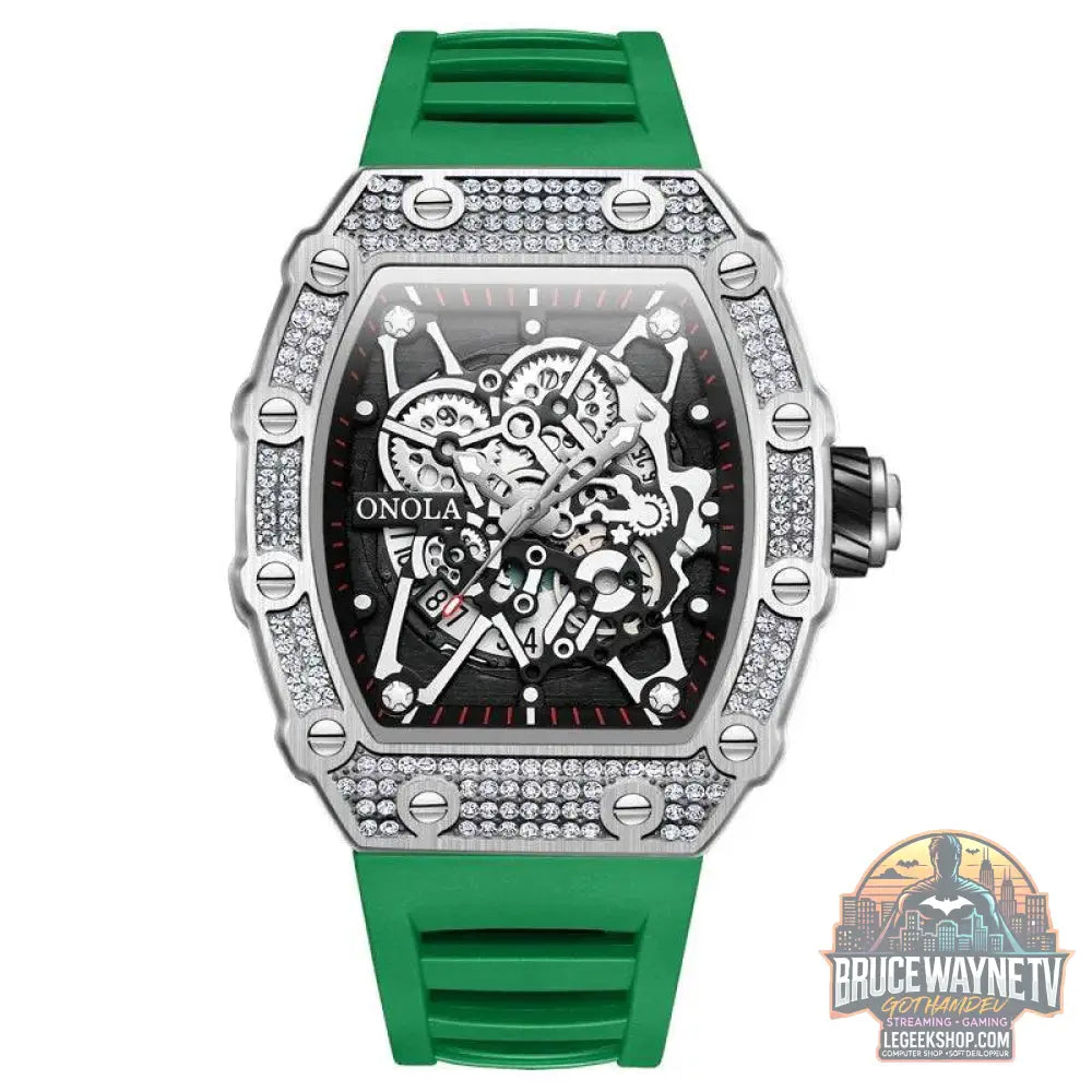 Montre ONOLA Homme, Quartz, Design Incrusté de Diamants, Étanche | Wayne Outfitters - Legeekshop