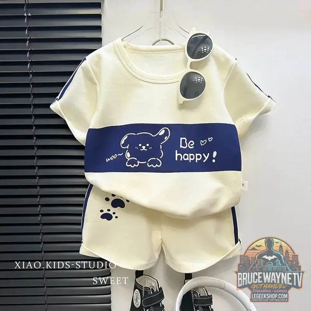 Ensemble d'été rayé à manches courtes pour enfant, vêtement pour bébé, fille et garçon, nouvelle collection 2024 - Legeekshop