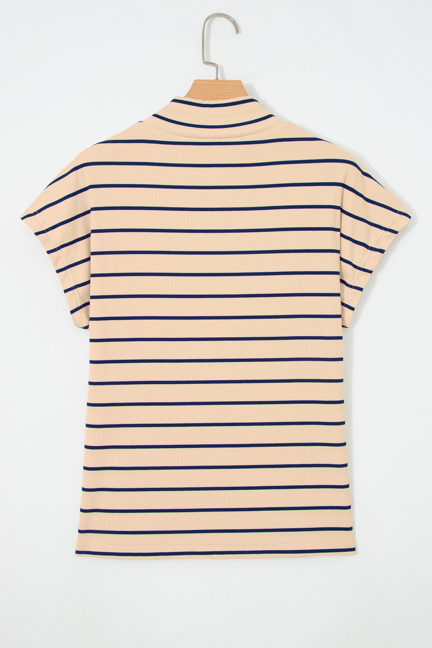 Khaki Stripe Mock Neck — Tops/Tops & Tees, vue 6, LeGeekShop