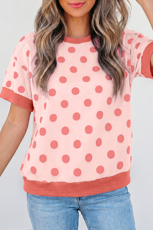 T-shirt femme casual, colorblock