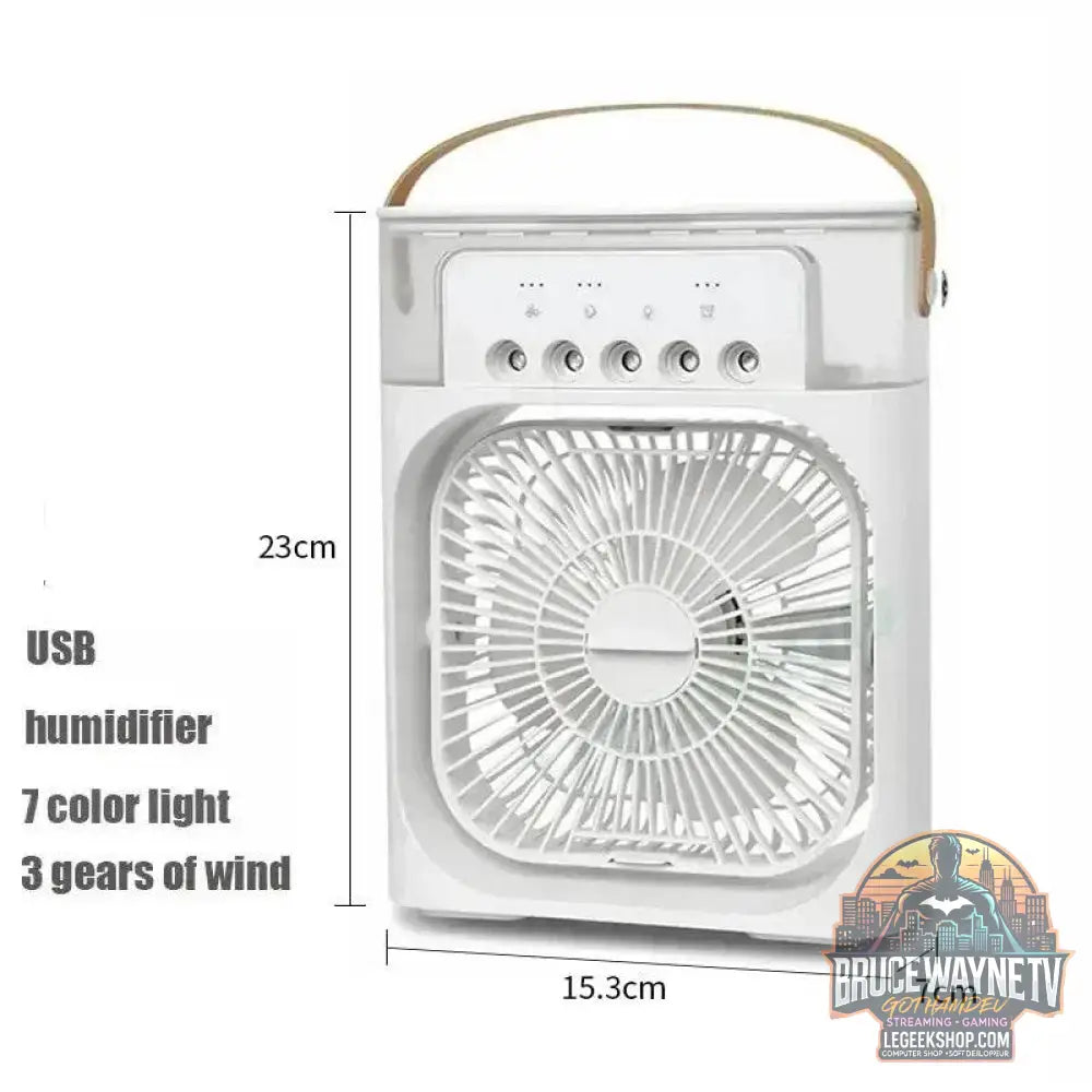 🎐 VENTILATEUR PORTABLE 3-EN-1 : Climatiseur • Humidificateur • Veilleuse LED 🎐 - Legeekshop