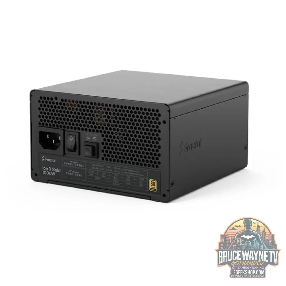 Fractal Design ION Gold 3 1000W Black, alimentation PC - Fractal Design - vue 17