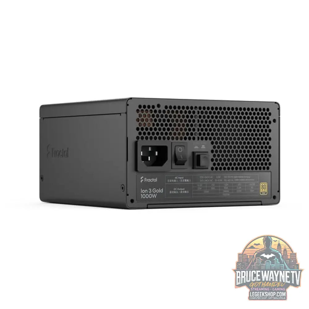 Fractal Design ION Gold 3 1000W Black, alimentation PC - Fractal Design - vue 4