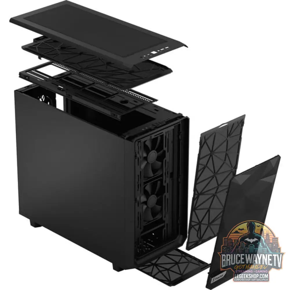 Fractal Design Meshify 2 Black Solid, Tower-Gehäuse - Fractal Design - vue 12