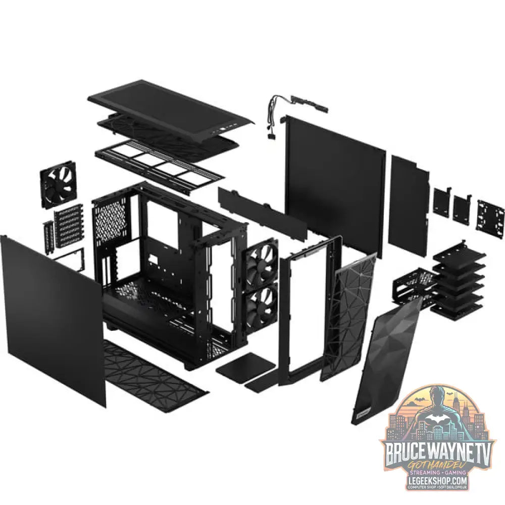Fractal Design Meshify 2 Black Solid, Tower-Gehäuse - Fractal Design - vue 13
