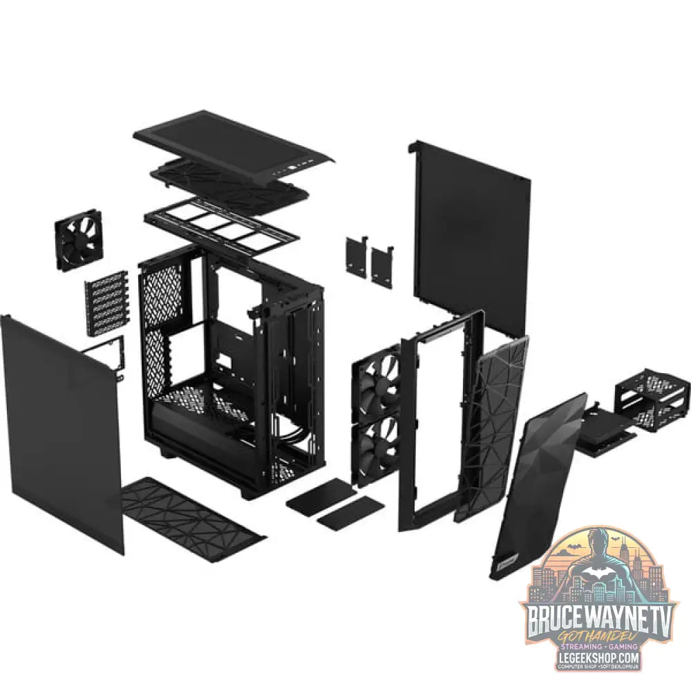 Fractal Design Meshify 2 Compact Black TG Dark Tint, Tower-Gehäuse - Fractal Design - vue 18