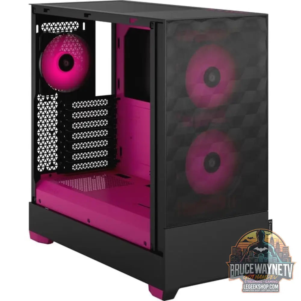 Fractal Design Pop Air RGB Magenta Core TG Clear Tint, Tower-Gehäuse - Fractal Design - vue 2