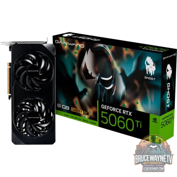 Gainward GeForce RTX 5060 Ti Ghost OC 8GB, carte graphique DLSS 4, 3x DisplayPort, 1x HDMI 2.1 - Gainward