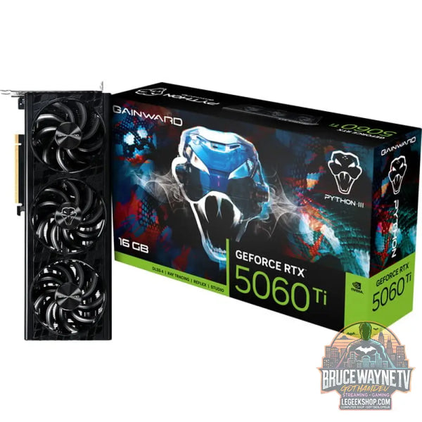 Gainward GeForce RTX 5060 Ti Python III 16GB, carte graphique DLSS 4, 3x DisplayPort, 1x HDMI 2.1 - Gainward
