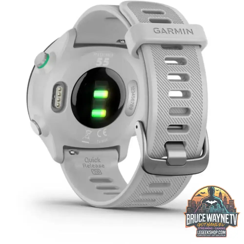 Garmin Forerunner 55, Smartwatch hellgrau/schwarz, 42 mm, Silikon-Armband - Garmin - vue 9