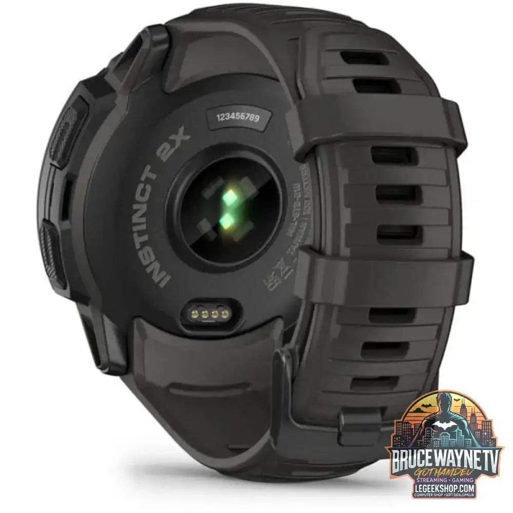 Garmin Instinct 2X Solar, Smartwatch dunkelgrau, 55 mm, Silikon-Armband - Garmin - vue 13