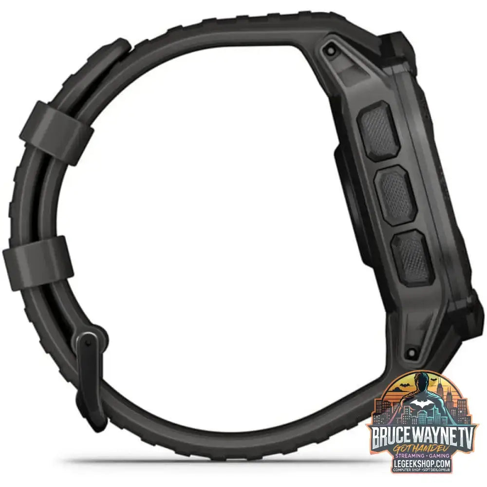 Garmin Instinct 2X Solar, Smartwatch dunkelgrau, 55 mm, Silikon-Armband - Garmin - vue 12