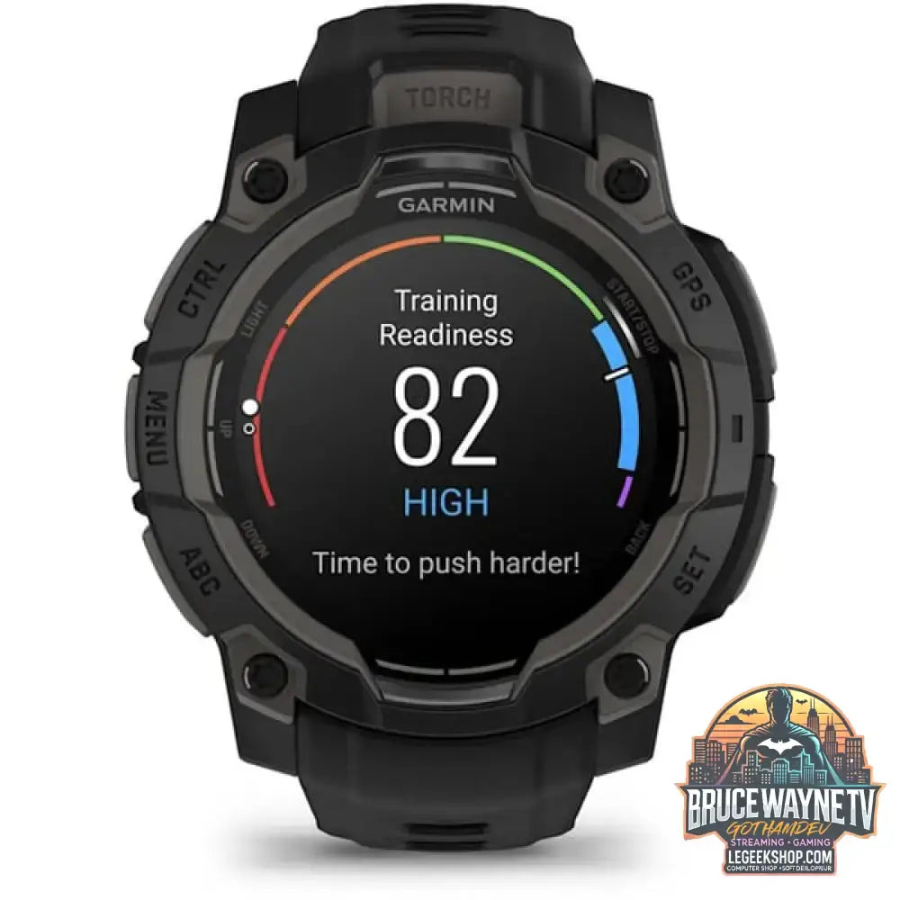 Garmin Instinct 3 - 45 mm, AMOLED, Smartwatch Black, Silikon-Armband - Garmin - vue 10