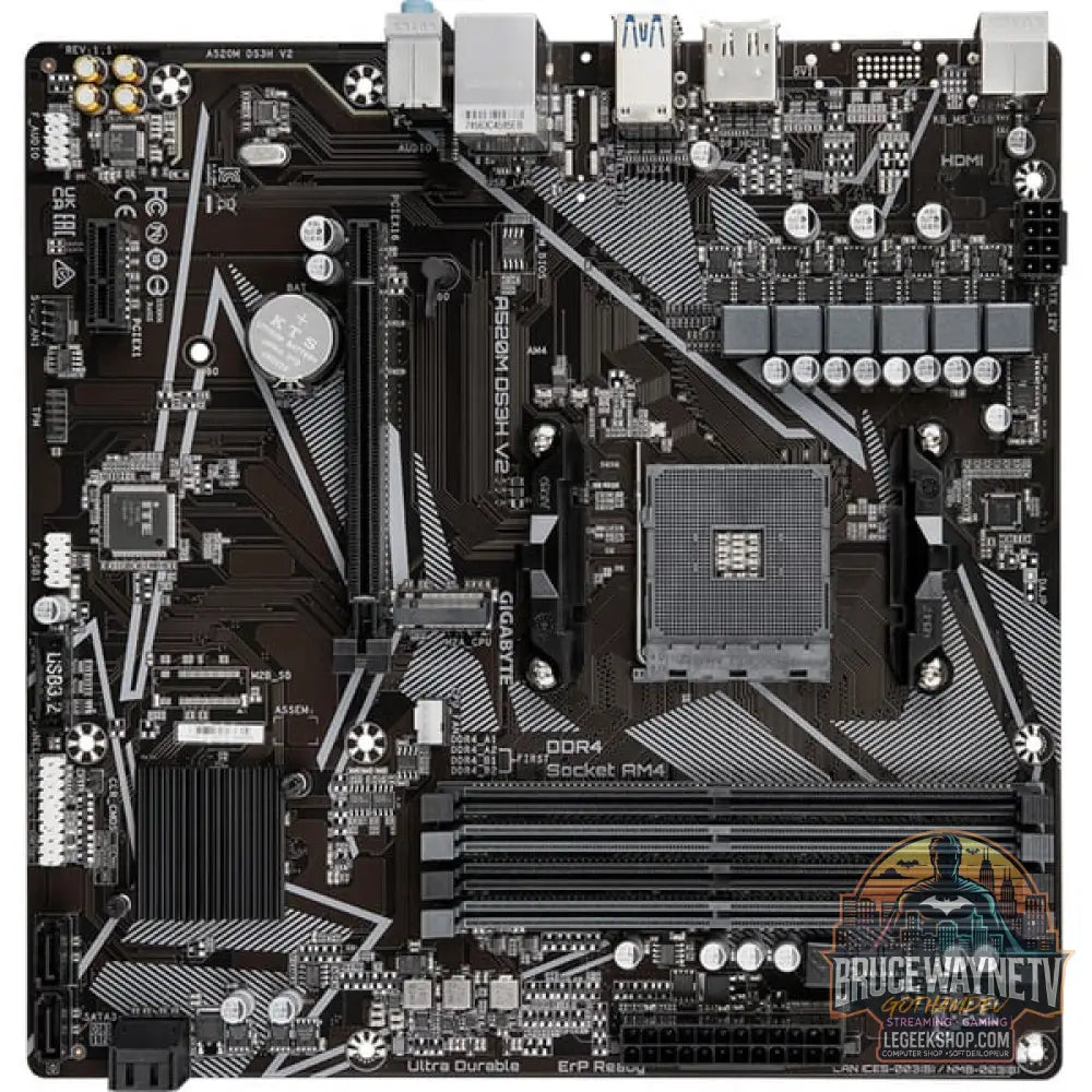 GIGABYTE A520M DS3H V2, carte mère - GIGABYTE - vue 4